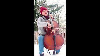 Bach in the snow