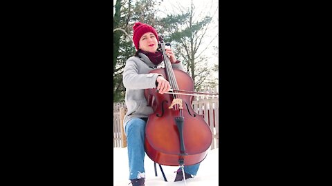 Bach in the snow