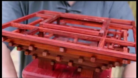Chinese tradtional craft, a wood can be a magic chair?
