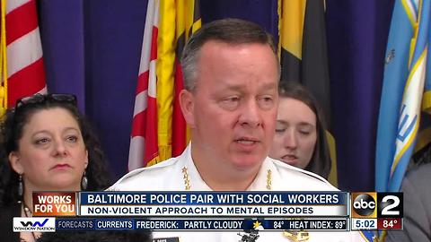 Baltimore police pair with social workers