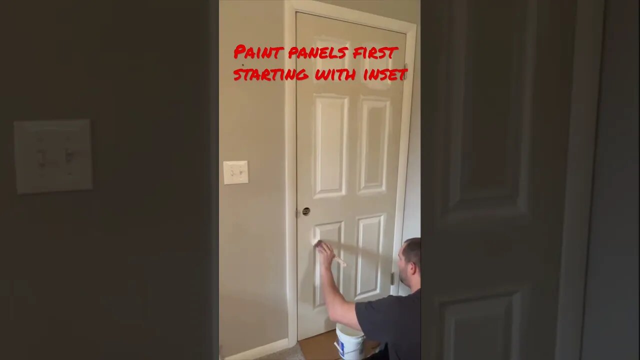 How to paint a 6 panel door