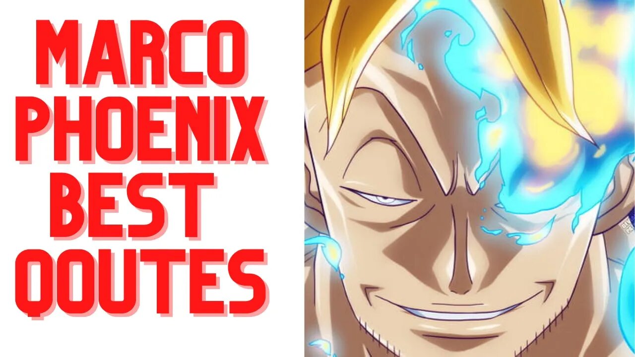 TOP 5 MARCO THE PHOENIX QOUTES/SPEECH | AMAZING QOUTES