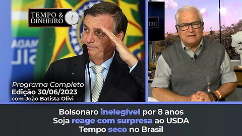 Soja reage com surpresa ao USDA. Bolsonaro inelegível por 8 anos. Tempo seco no Brasil