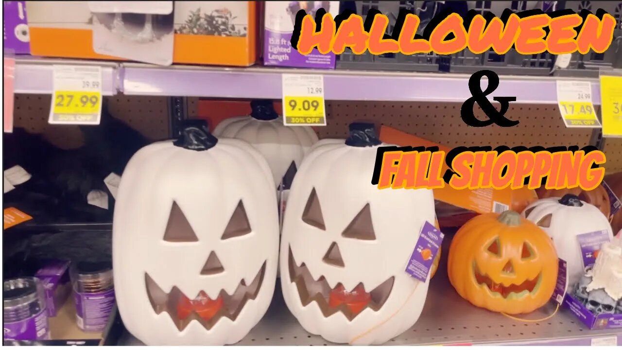 KROGER HALLOWEEN DECORATIONS FALL HUNTING SHOPPING VLOG 2023