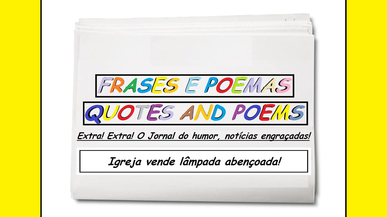 Notícias engraçadas: Igreja vende lâmpada abençoada! [Frases e Poemas]