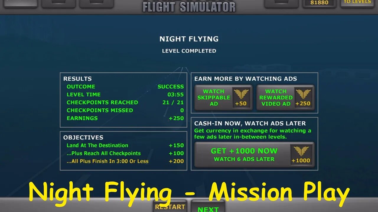 Night Flying | Mission Play | Turboprop Flight Simulator