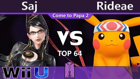7s|Saj (Bayonetta) vs. Shoq|Rideae (Pikachu) - Wii U Top 64 - CTP2