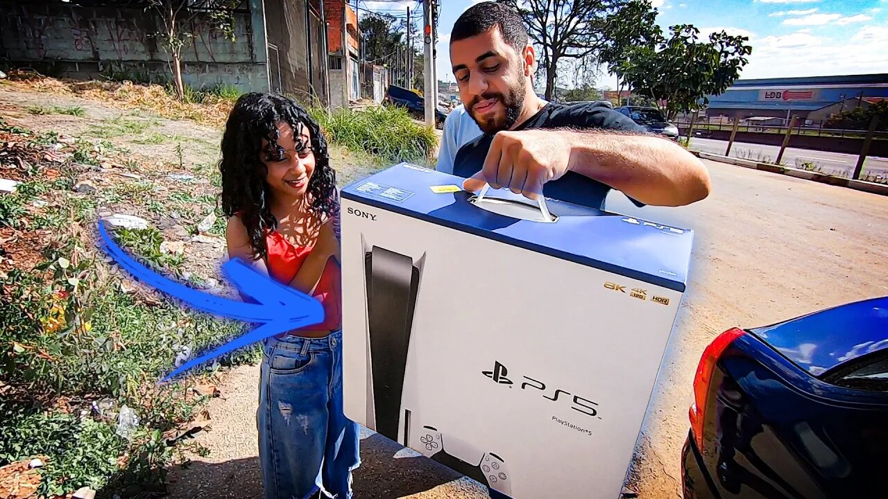 ENTREGANDO o PS5 para a GANHADORA!