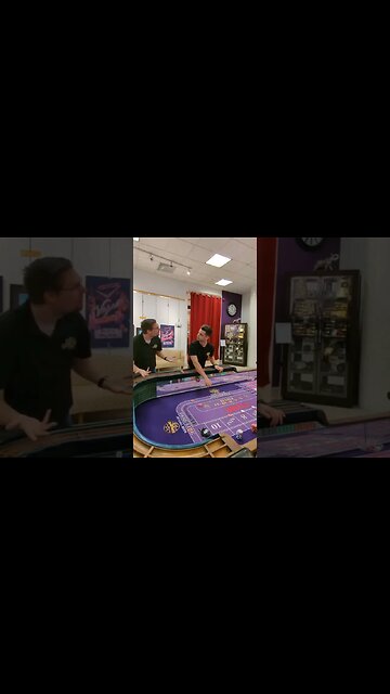 Dice are in the middle no more bets #craps #casino