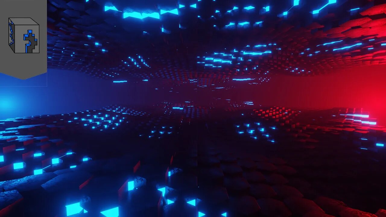 Abstract Sci-Fi Hexagon 1 Hour Loop | Looping Blender Animation | HD 60FPS Background & Wallpaper