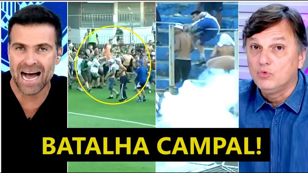 "OBSERVEM ISSO! É IMPRESSIONANTE a..." BRIGA de TORCIDAS em Coritiba x Cruzeiro PROVOCA DEBATE!