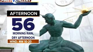 Metro Detroit Forecast: Morning rain ending