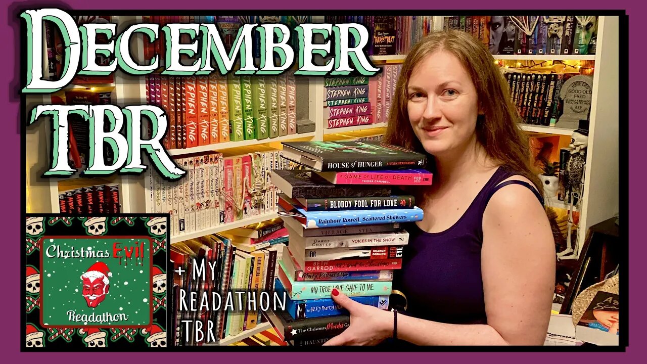 DECEMBER TBR (15 books) + Christmas Evil readathon TBR