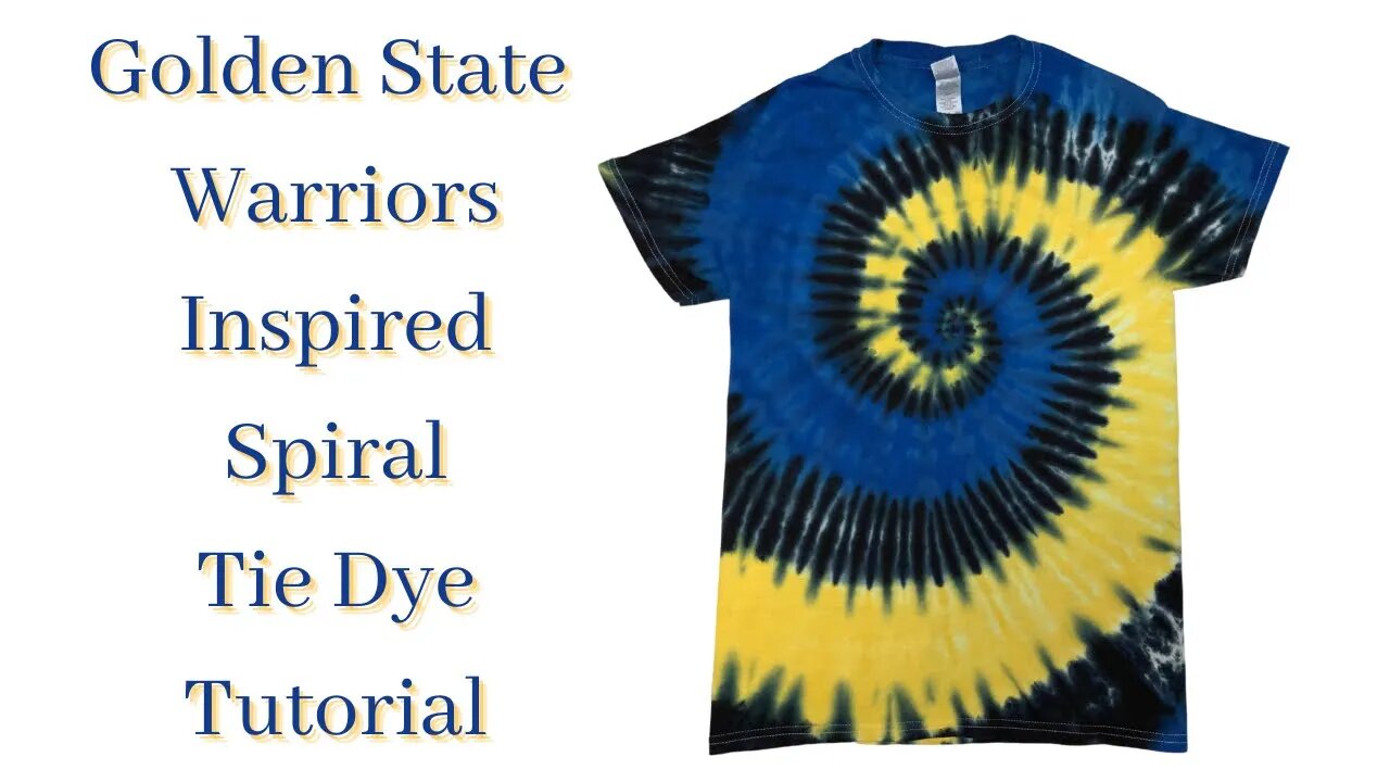 Tie-Dye Patterns: Golden State Warriors Inspired Spiral