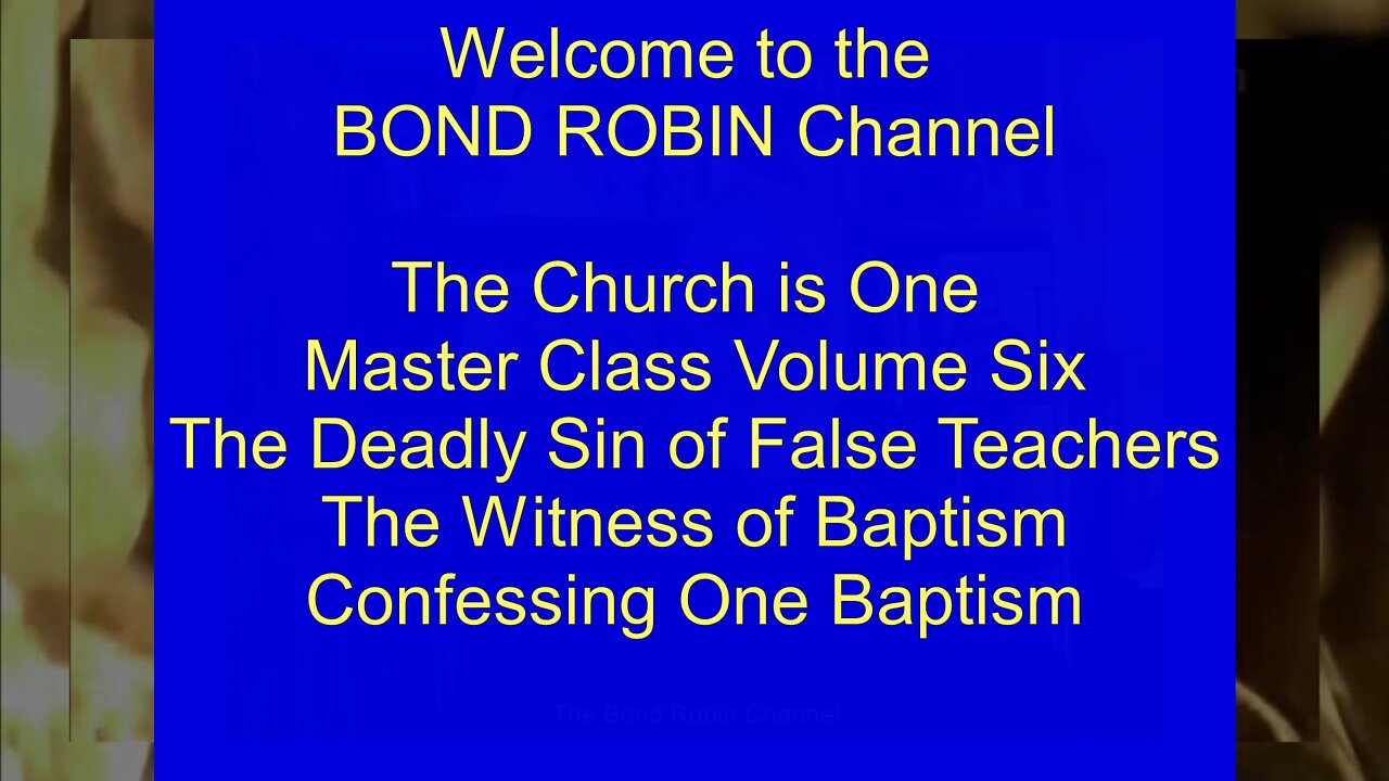 The Church is One, Master Class Volume Six