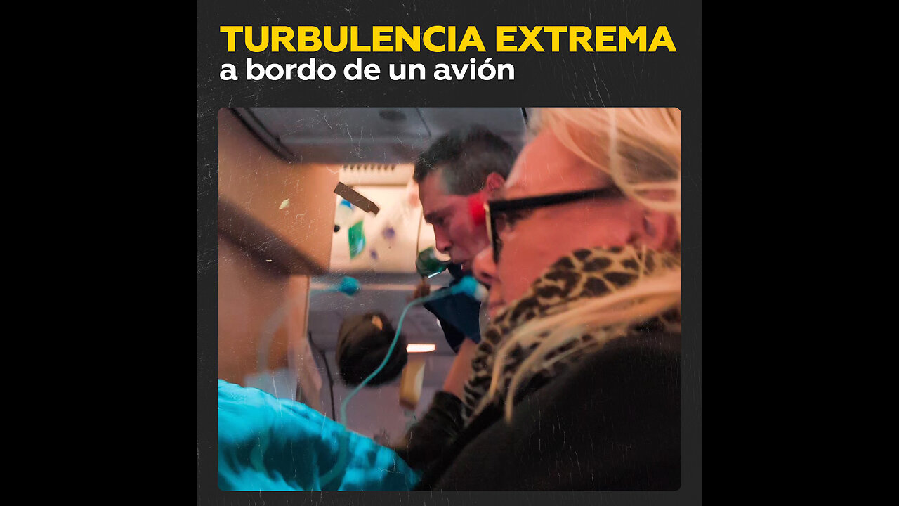 ✈️Turbulencia extrema lanza al techo a pasajeros de un avión