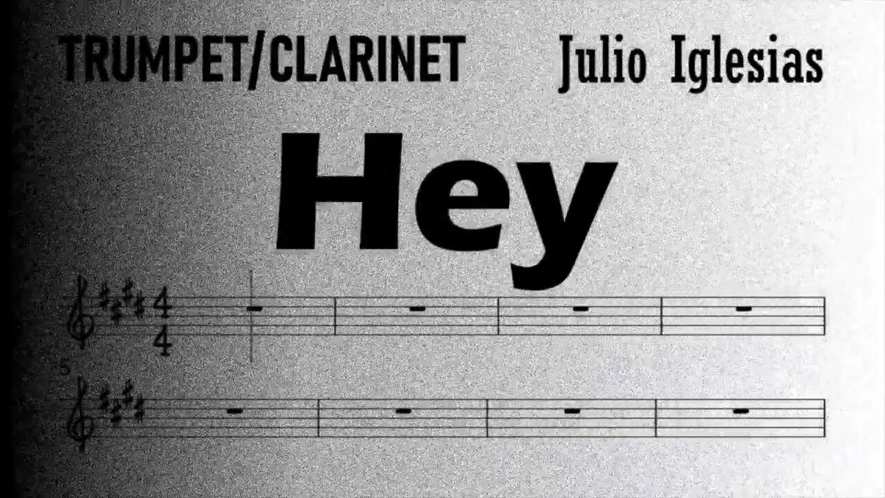 Hey, Julio Iglesias [TRUMPET COVER] [ Bb Instr. PLAY ALONG]