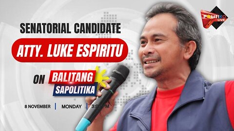 Philippines Senatorial Candidate Luke Espiritu 2022