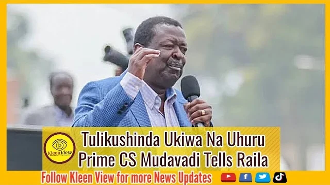 "TULIKISHINDA UKIWA NA UHURU" || MUDAVADI TELLS RAILA!
