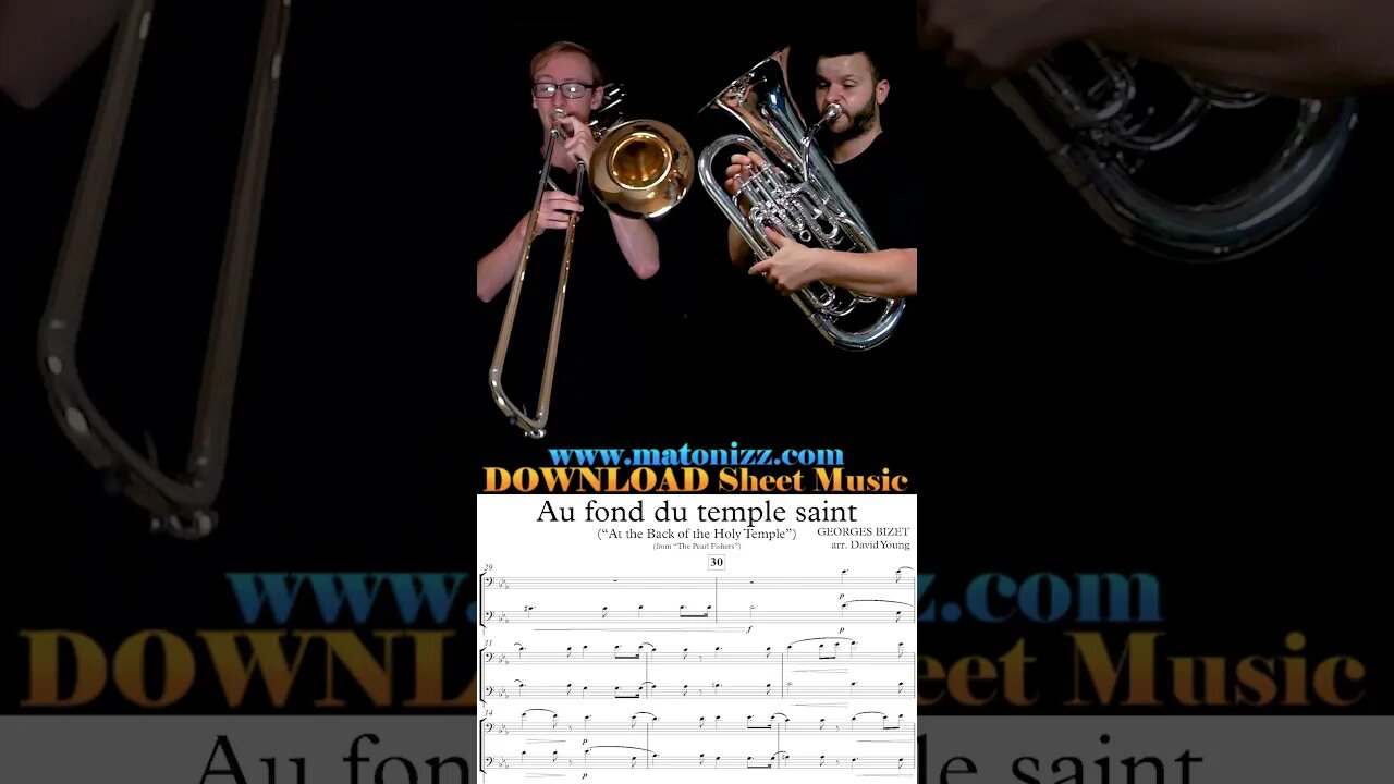 Nadir & Zurga 🦪🚣 #bizet #lespecheur #trombone #euphonium #duet #lowbrass