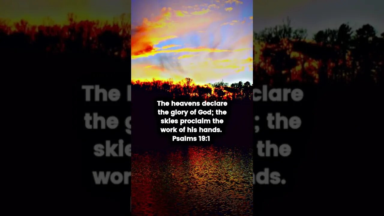 Psalms 19:1 #heavens #glory #God #hand #skies #proclaim #declare #psalms #christian #shorts