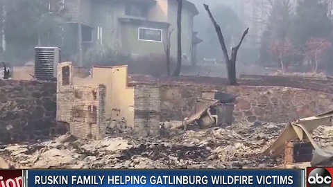 Ruskin family helping Gatlinburg wildfire victims