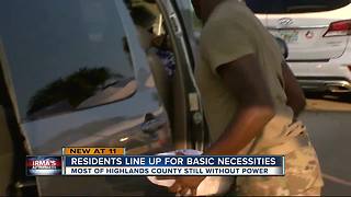 Highlands County Residents getting basics