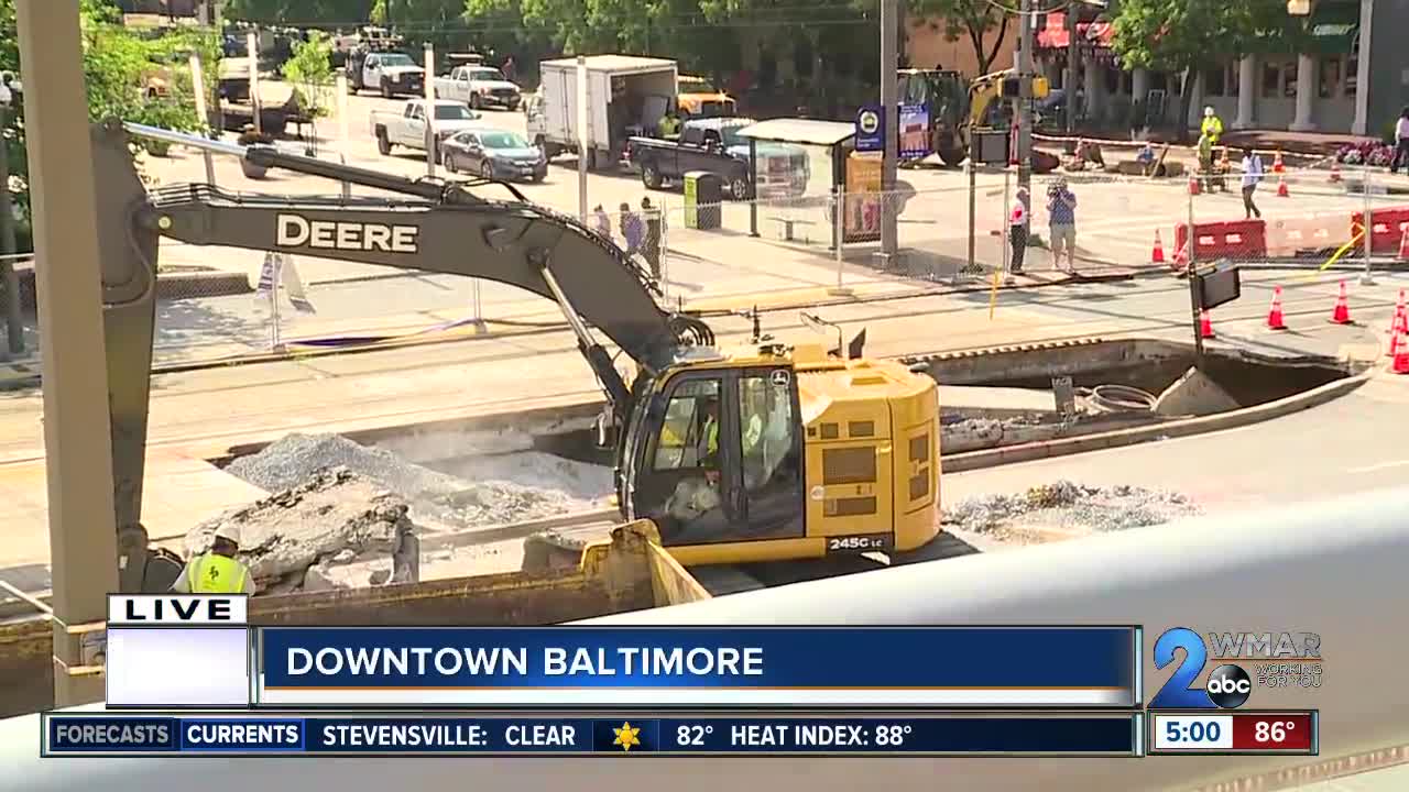 Roads remain closed near Downtown, Camden Yards