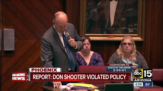 Investigative report states Rep. Don Shooter violated policy