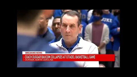 College coach collapses in front of 10,000 people!