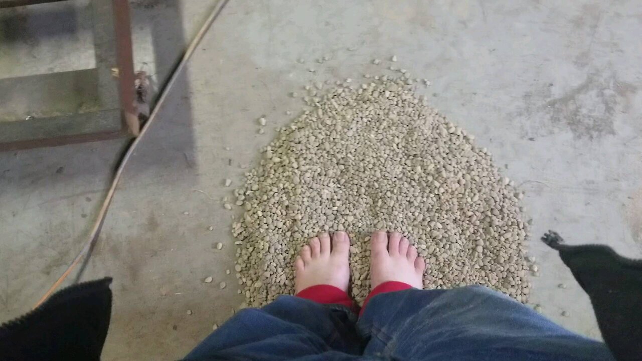 Barefoot on hot rocks