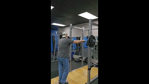 185lbs x 9 reps Military Press