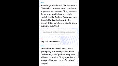 Ask AI who Attended Diddys Parties