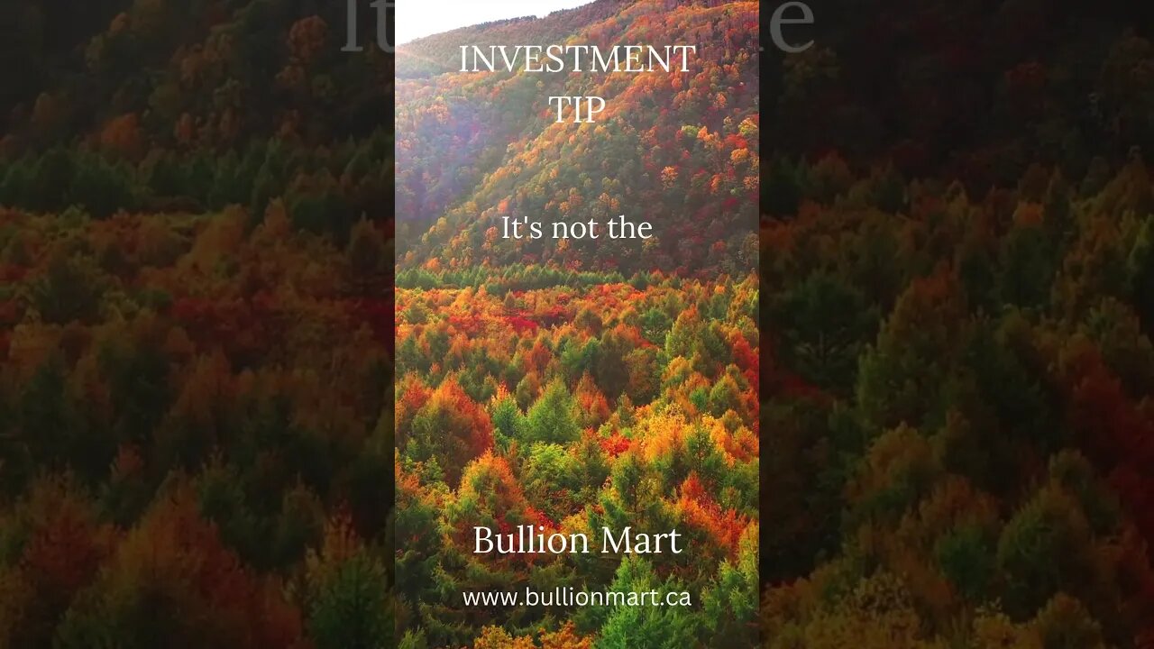 Investment Tip from Bullion Mart