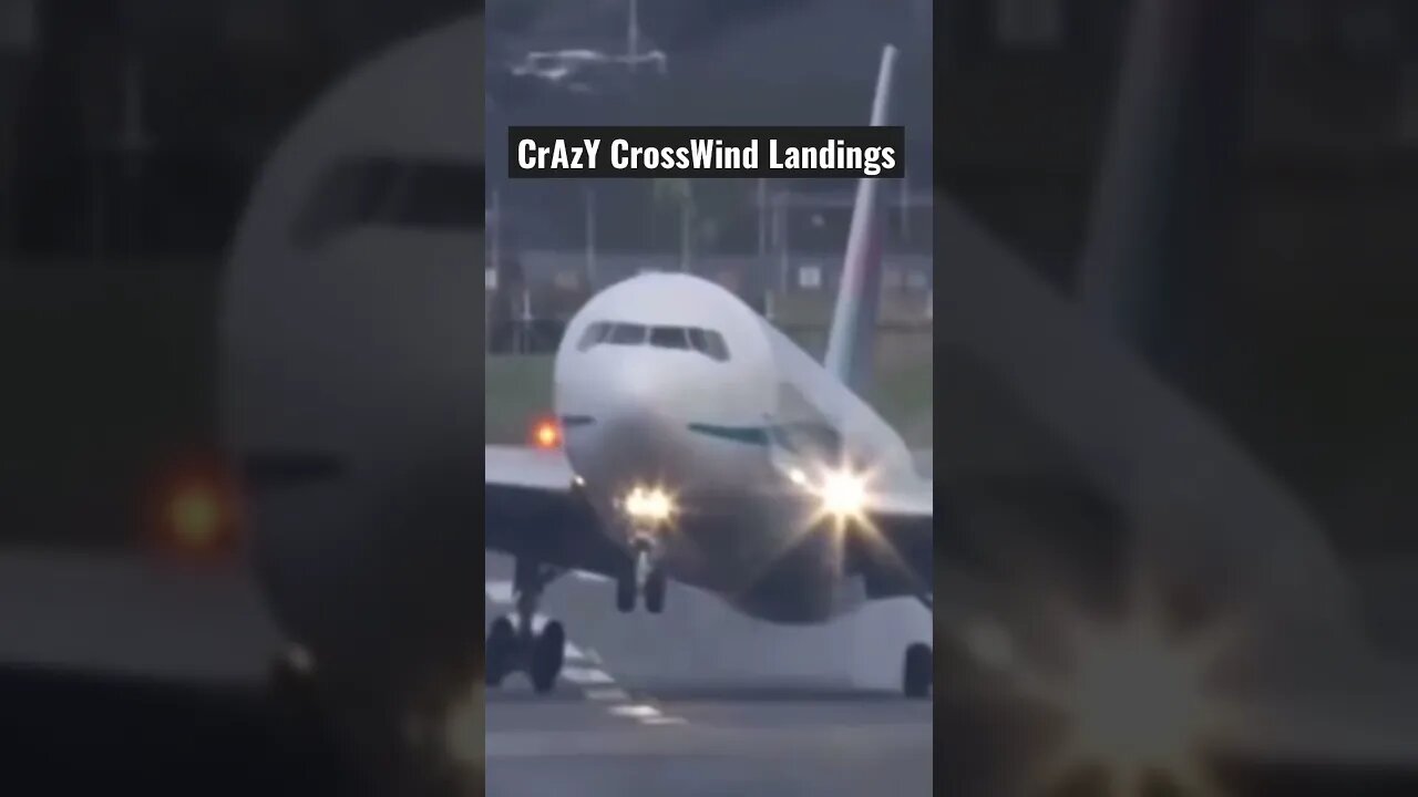 Wild Crazy Crosswind Plane Landings - Amazing #shorts #airplane #airport #Plane #PlaneSpotting