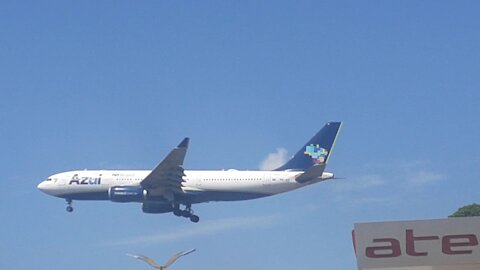 Airbus A330 PR-AIZ na final antes de pousar em Manaus vindo de Campinas(07/25/2021)