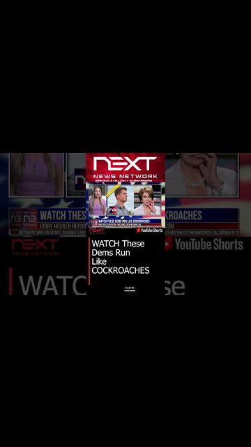 WATCH These Dems Run Like COCKROACHES #shorts