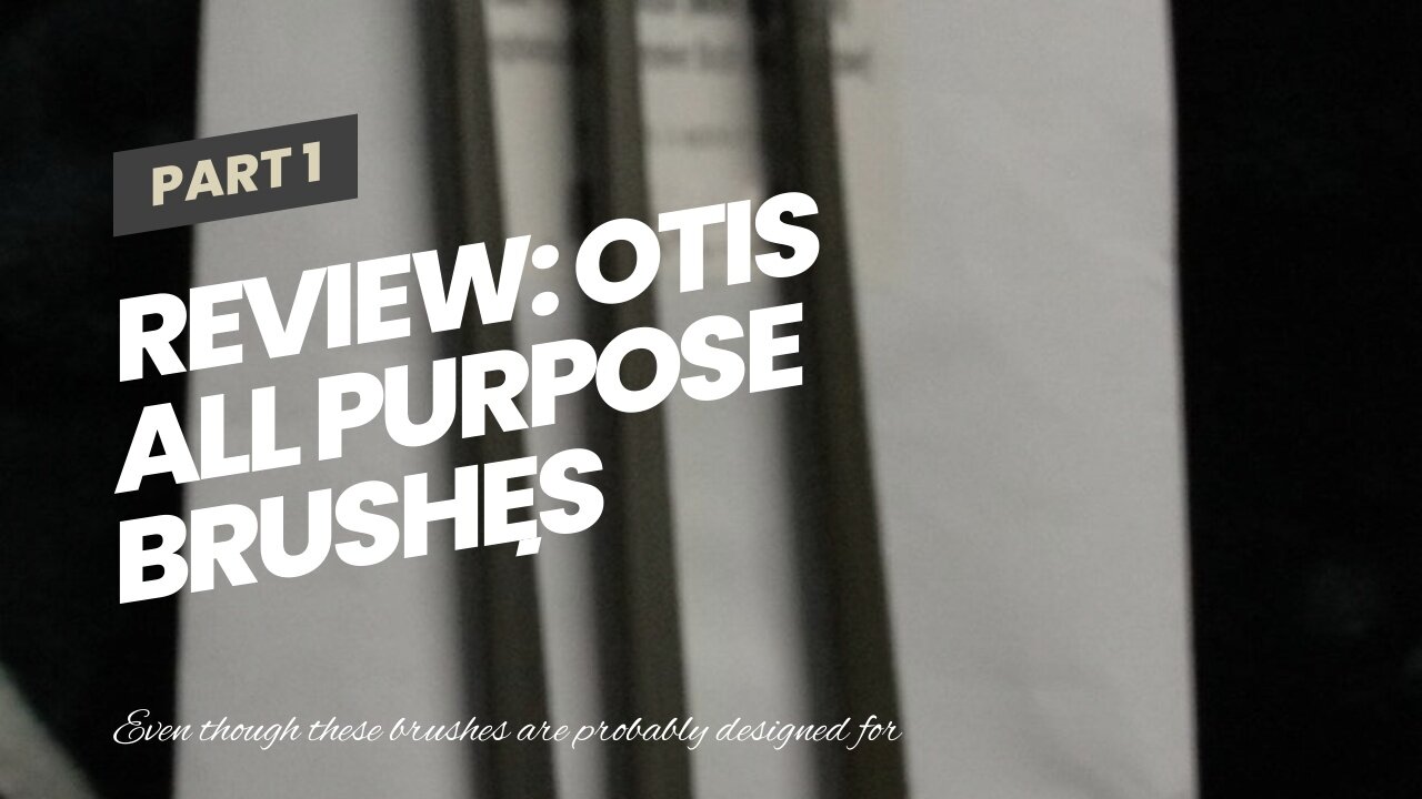 Review: OTIS All Purpose Brushes Nylon/Blue Nylon/Bronze 3 pk.
