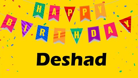 Happy Birthday to Deshad - Birthday Wish From Birthday Bash