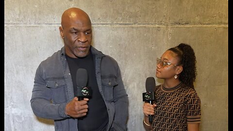 MIKE TYSON CRASHES OUT WITH An INTERVIEW WITH A LITTLE GIRL JAZZY WORLD TV