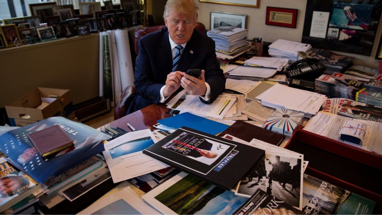 Donald Trump's Tour of His Manhattan Office