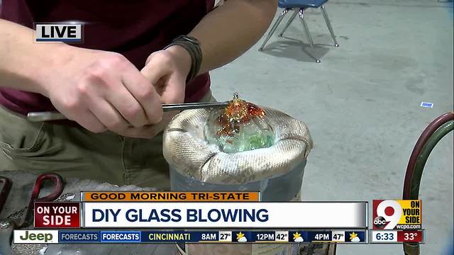 Ever try glassblowing? Neusole Glassworks can help you make a Christmas ornament