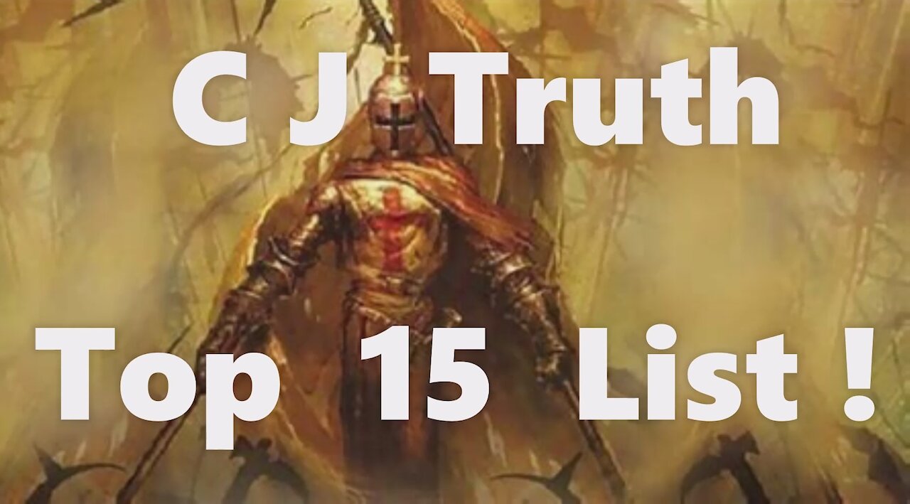 CJ Truth's EPIC Good News! TOP 15 PLUS 15 Forensic Audits! FBI [FF] Lies! Q: Climate Scam TRILLIONS