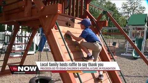 Win a playground! One little boy's special way to say thank you