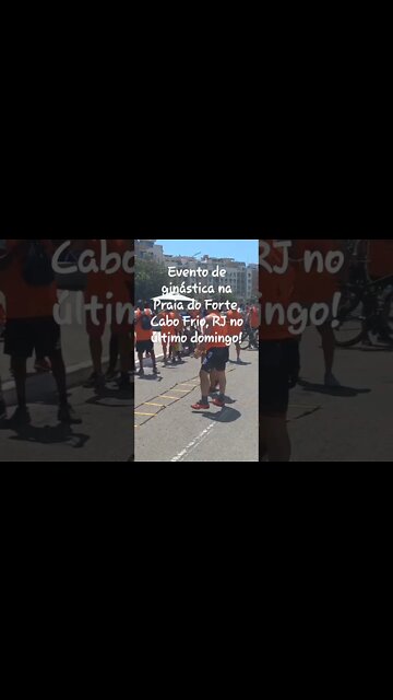 Ginástica na Praia do Forte no último domingo! #shorts #riodejaneiro