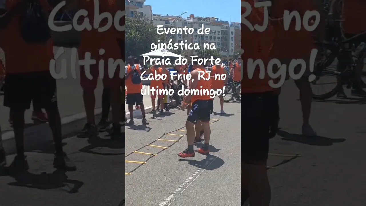 Ginástica na Praia do Forte no último domingo! #shorts #riodejaneiro