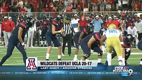 Arizona holds on to beat UCLA 20-17 behind Gunnell