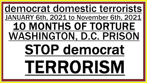 STOP DEMOCRAT TERRORISM