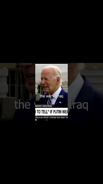Biden Says Putin "Losing War in Iraq"???