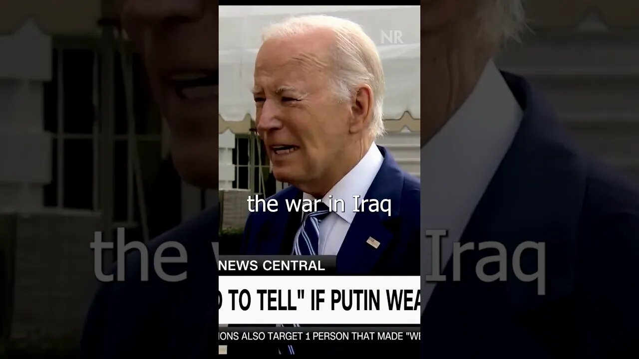 Biden Says Putin "Losing War in Iraq"???